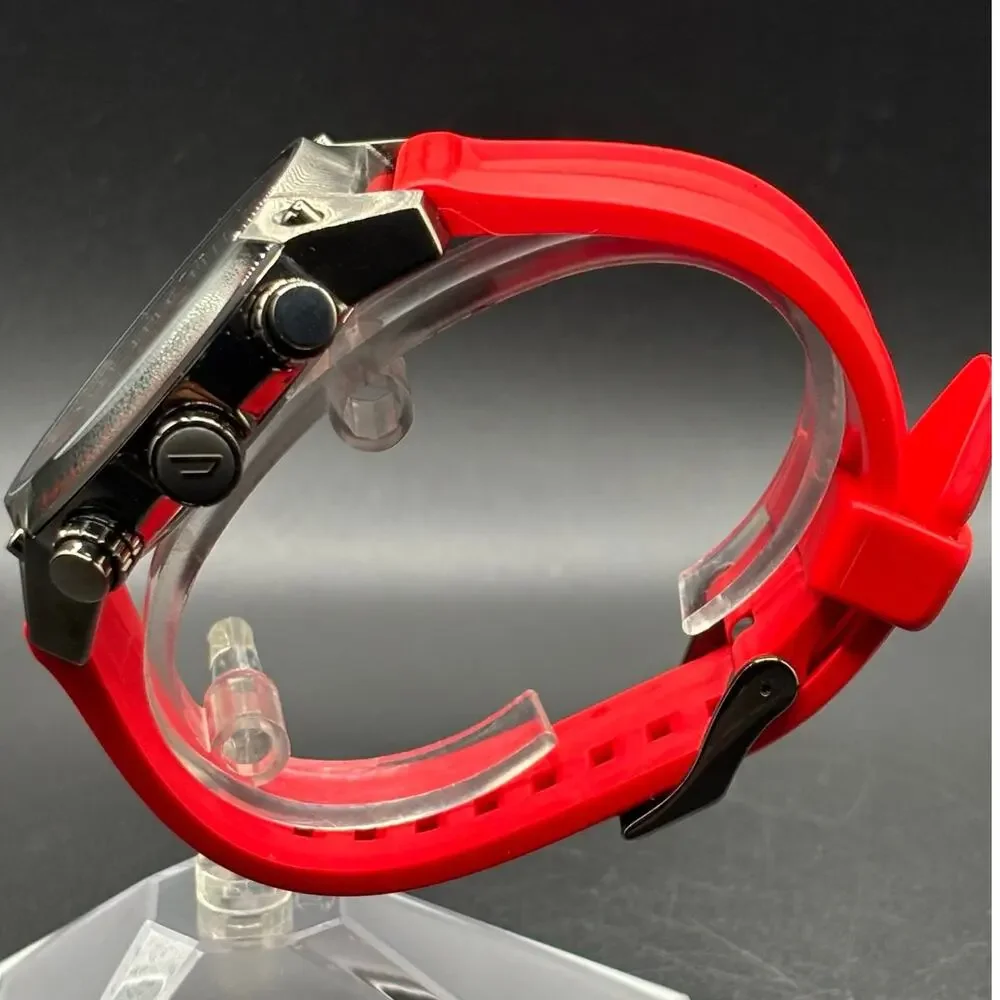 Diesel Overflow DZ4481 Chronograph Red Silicone 55mm Men’s Watch